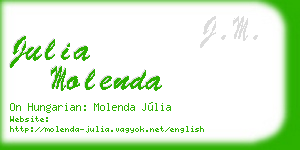 julia molenda business card
